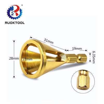 Titanium Coating  High Strength Hardness Drill Bit Deburring External Chamfer Stainless Steel Deburring Chamfer Tool