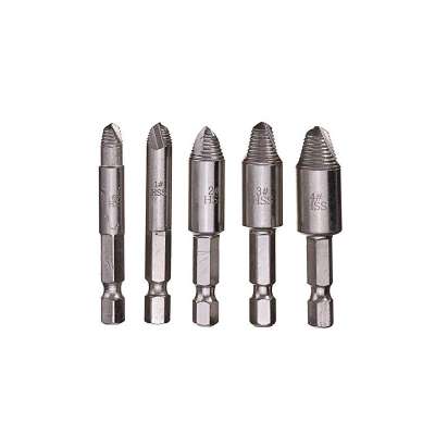 5Pcs Hss High Quality Damaged Broken Screw Remover Set