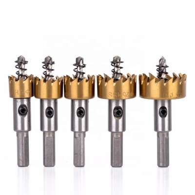 5PC HSS Titanium Coating Hole saw Cutter Drill Bit for Metal wood Alloy Plastic